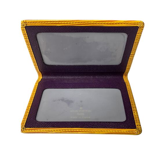 283. Louis Vuitton Yellow Epi Bifold Card Case - Picture 3 of 4